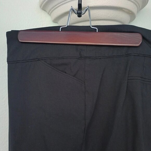 Avenue 18 Petite Plus Womens Trousers Black 1x Dress Pants Zipper Close Pockets - Picture 9 of 9